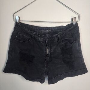 Black Jean Shorts